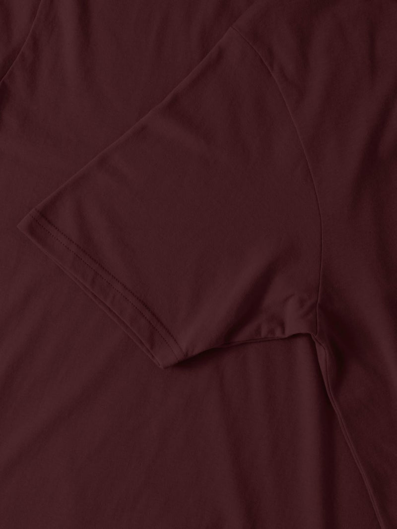Hat and Beyond Mens Hipster Curve Hem Droptail Tee Premium Longline T Shirts (XX-Large, 1hc01_Wine) - Image 5